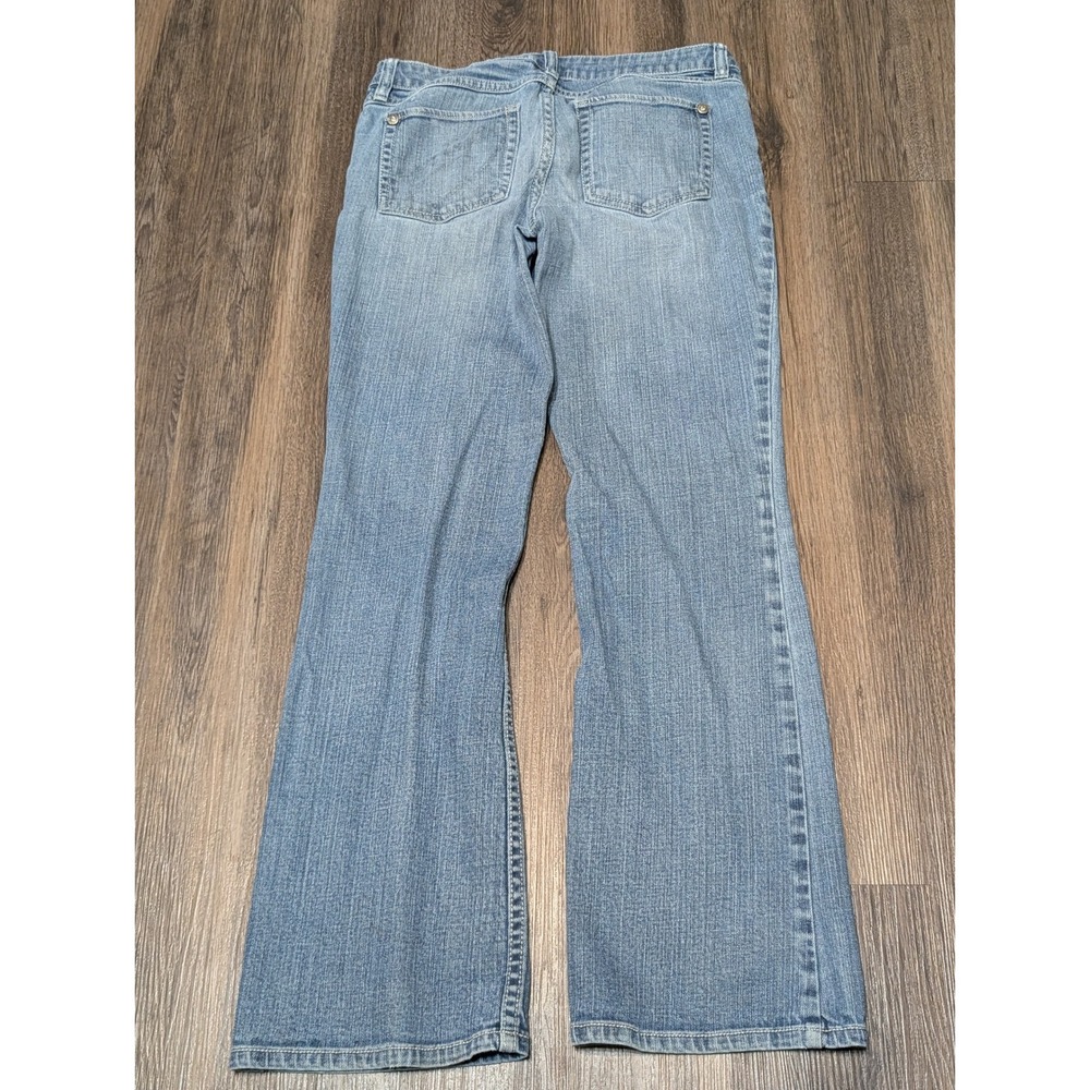 Harley Davidson Jeans Womens Size 6 Blue Denim Bootcut Rhinestone Accents‎